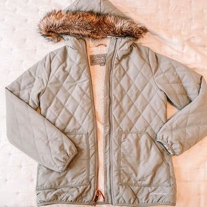 Eddie Bauer army green winter parka